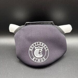 Kettlebell King Powder Coat  Color Black Size 40lb/18kg Neoprene Cover New